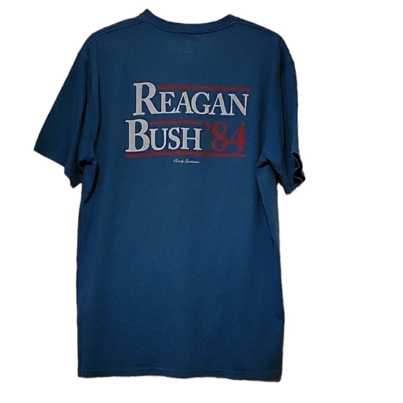 Vintage Presidential Campaign T-Shirt 1984 Reagan Bush size XL - Picture 2 of 5